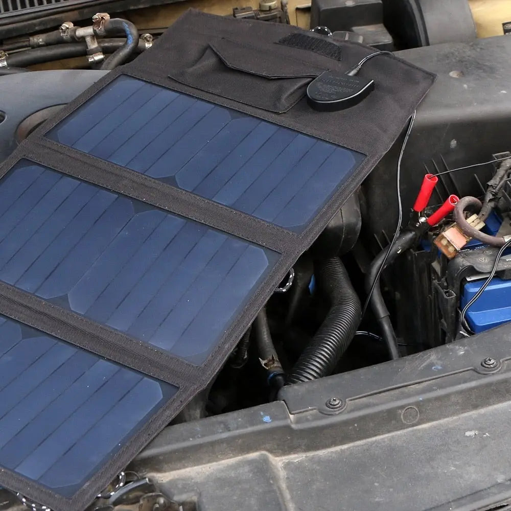 Foldable Solar Panel 5V/18V Highly Efficient Solar Battery Charger 21W Foldable Solar Panel 5V/18V Highly Efficient Solar Battery Charger 21W